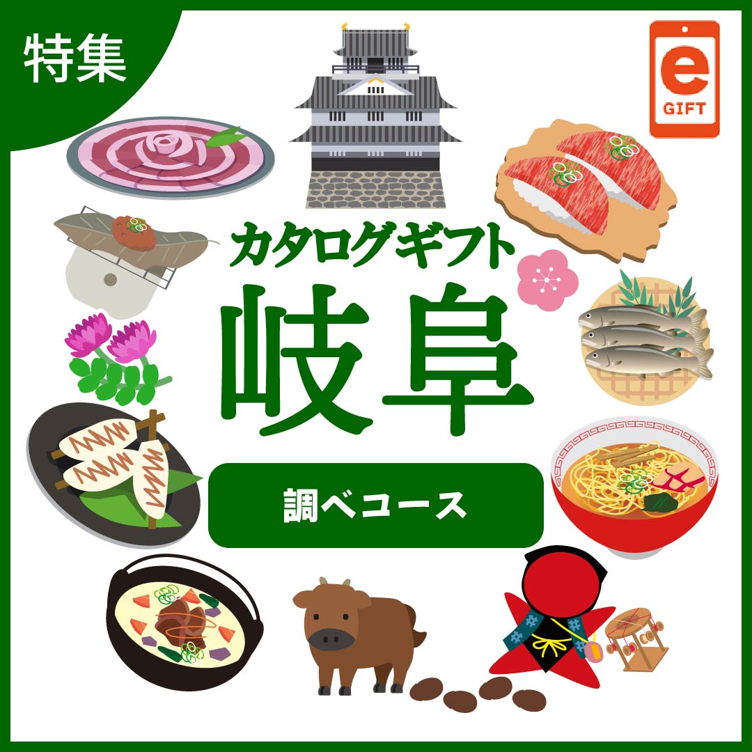 全国の美味しい贈り物　岐阜　調べ（しらべ）コース　【e-gift】
